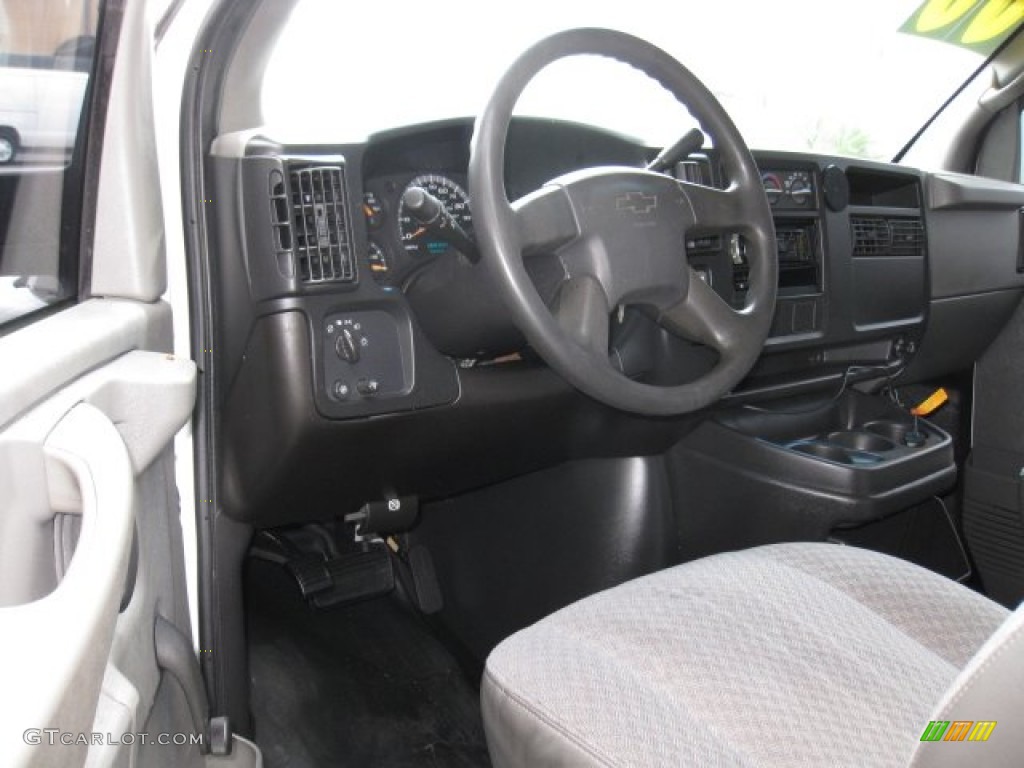 2006 Chevrolet Express Cutaway 3500 Commercial Moving Van Medium Dark Pewter Dashboard Photo #78181707