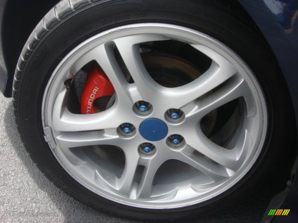 2006 Tiburon GT - Moonlit Blue Metallic / Black/Red photo #21