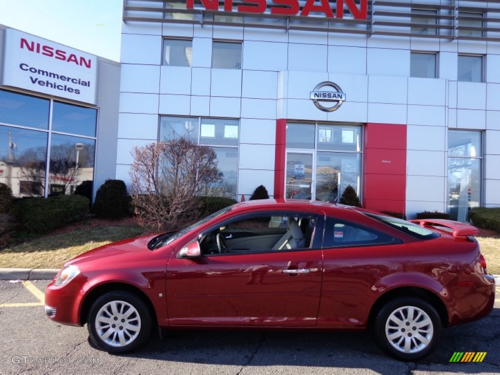 2009 Cobalt LT Coupe - Sport Red / Gray photo #2