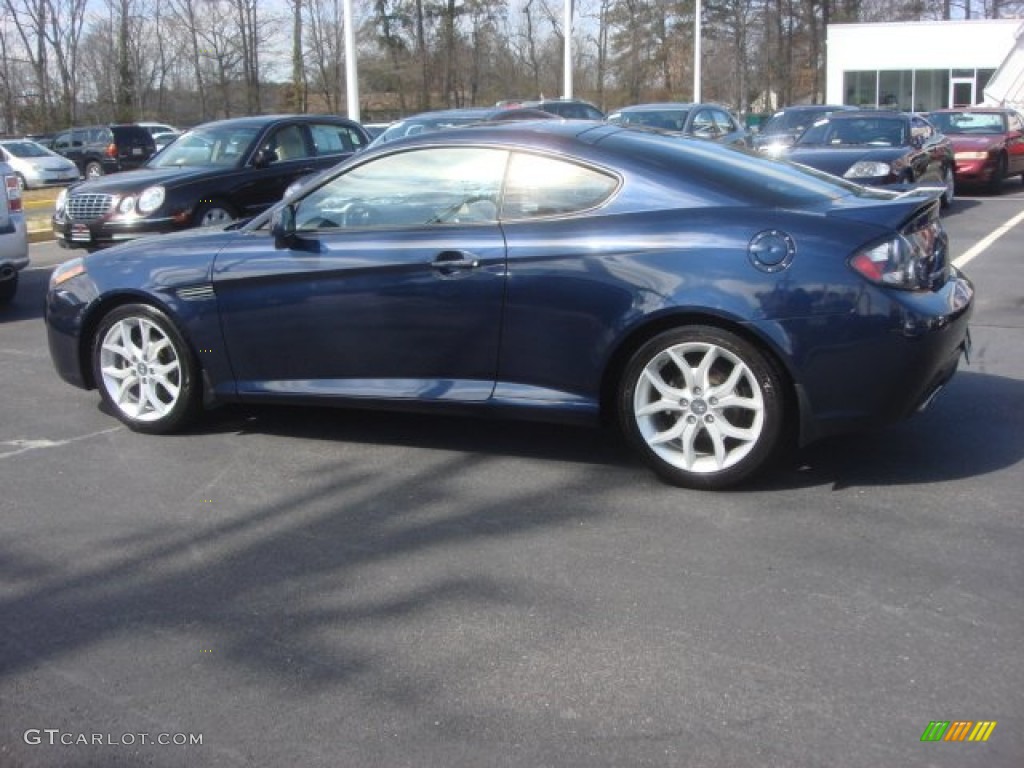 2008 Tiburon GT Limited - Regatta Blue / GT Limited Red Leather photo #6