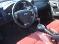2008 Hyundai Tiburon GT Limited Red Leather Interior Steering Wheel Photo
