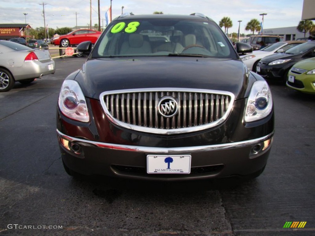 2008 Enclave CXL - Carbon Black Metallic / Titanium/Dark Titanium photo #3