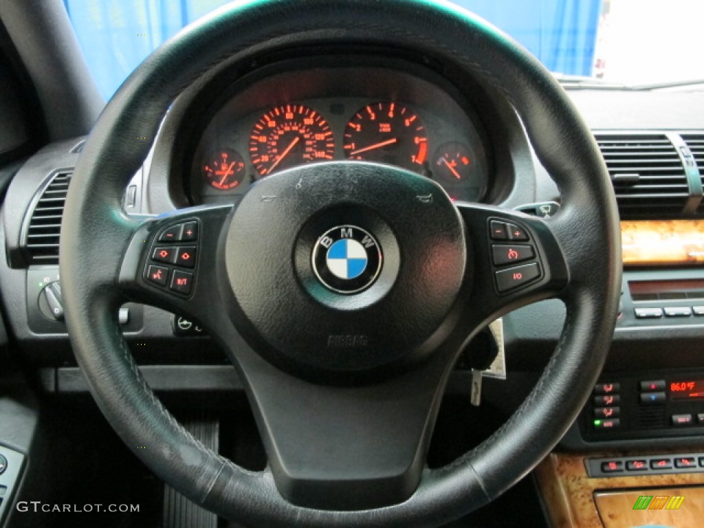 2005 BMW X5 4.4i Sand Beige Steering Wheel Photo #78183768