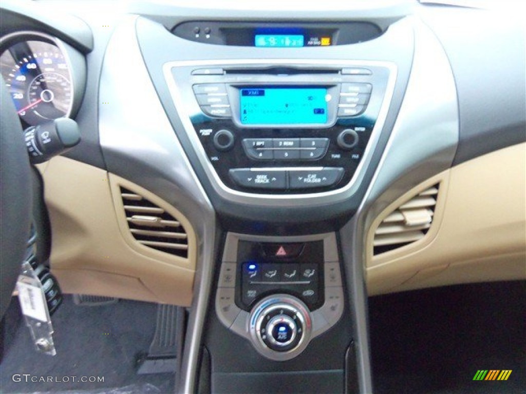 2013 Elantra Limited - Atlantic Blue / Beige photo #14