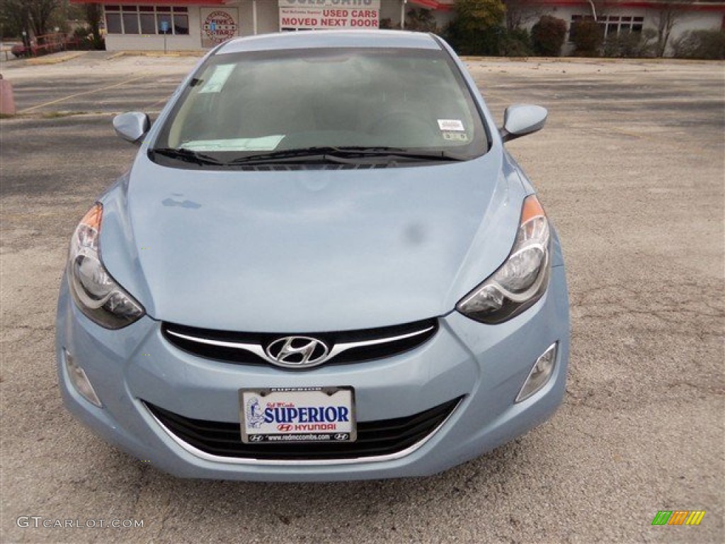 2013 Elantra GLS - Blue Sky Metallic / Beige photo #1