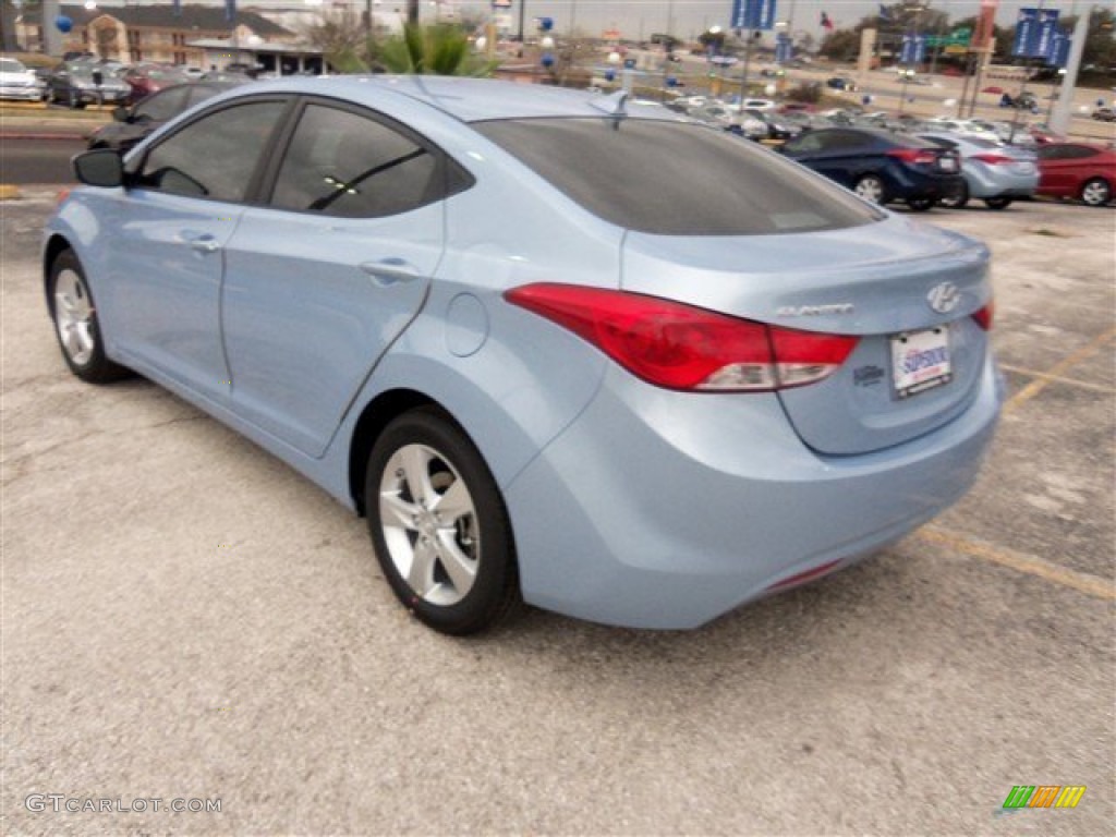 2013 Elantra GLS - Blue Sky Metallic / Beige photo #5