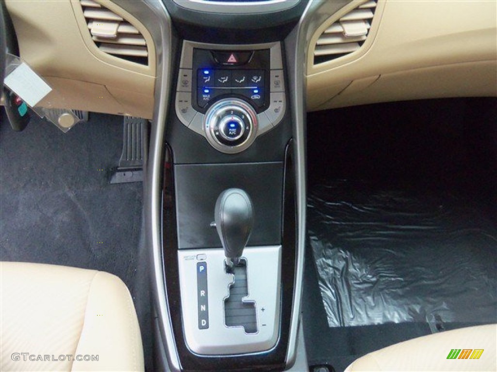 2013 Elantra GLS - Blue Sky Metallic / Beige photo #14
