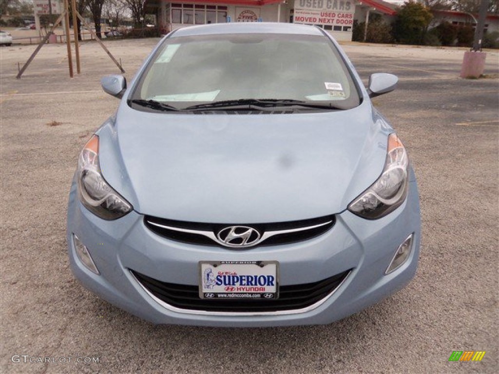 2013 Elantra GLS - Blue Sky Metallic / Beige photo #1
