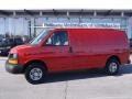 2008 Victory Red Chevrolet Express 2500 Cargo Van  photo #1
