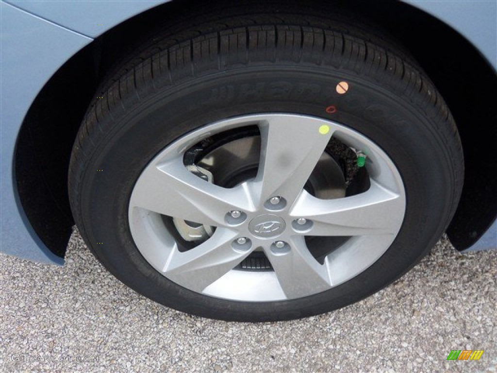 2013 Elantra GLS - Blue Sky Metallic / Beige photo #3