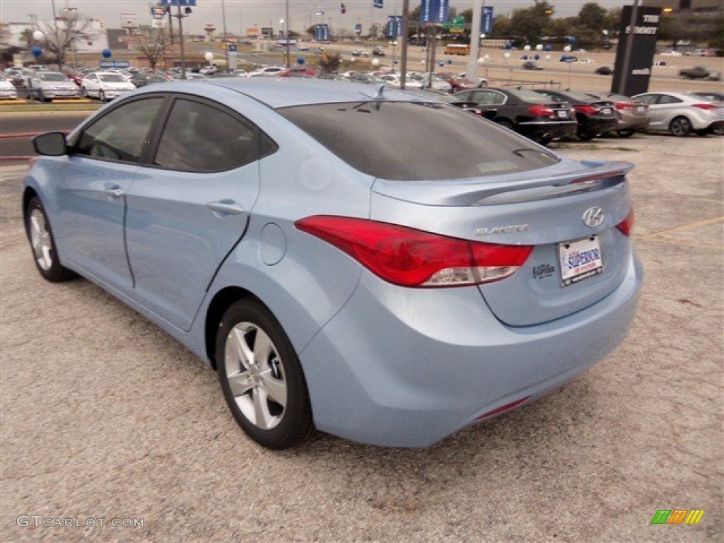 2013 Elantra GLS - Blue Sky Metallic / Beige photo #5
