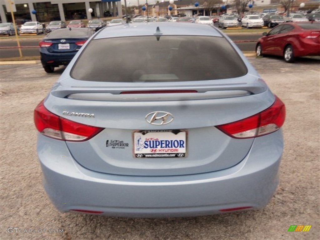 2013 Elantra GLS - Blue Sky Metallic / Beige photo #6