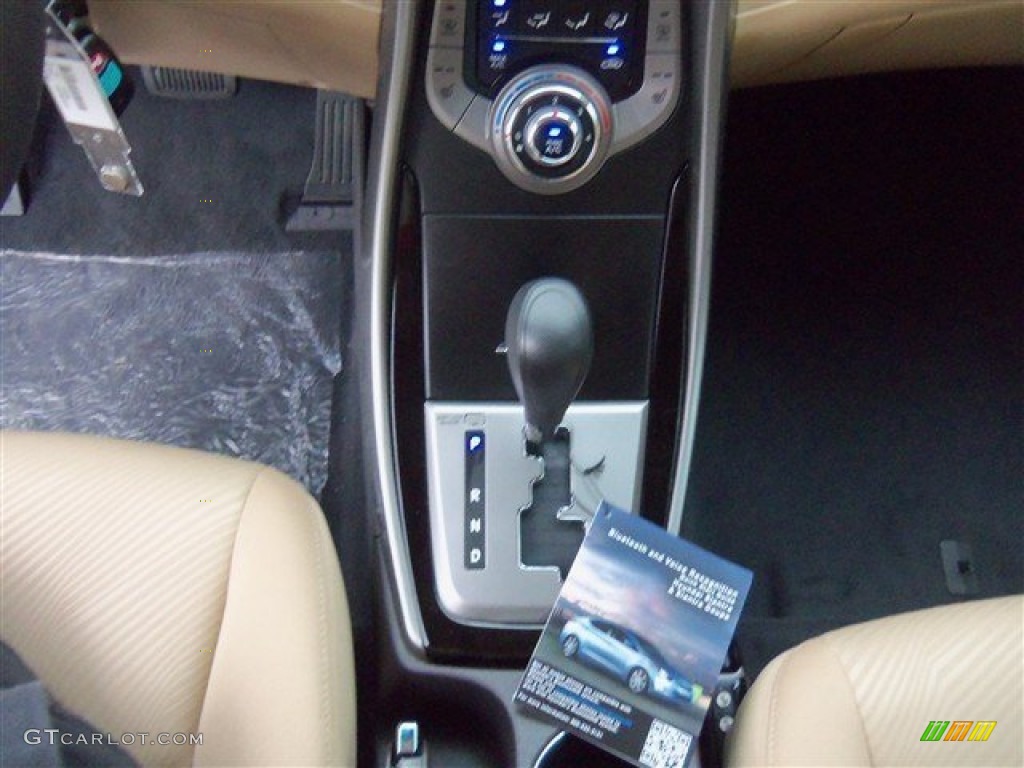 2013 Elantra GLS - Blue Sky Metallic / Beige photo #14