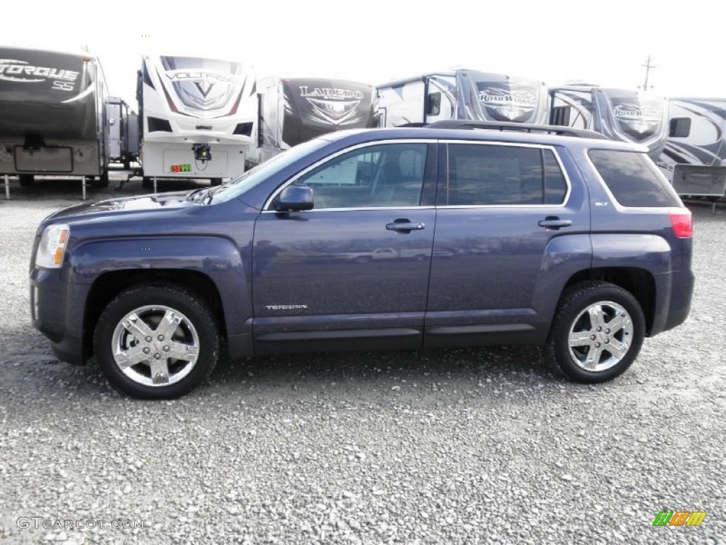 Atlantis Blue Metallic 2013 GMC Terrain SLT Exterior Photo #78185525
