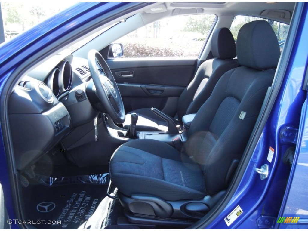 Black Interior 2007 Mazda MAZDA3 s Touring Sedan Photo #78185968