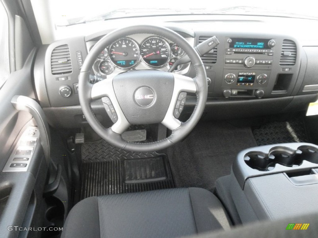 2013 Sierra 1500 SLE Extended Cab 4x4 - Deep Indigo Metallic / Ebony photo #15
