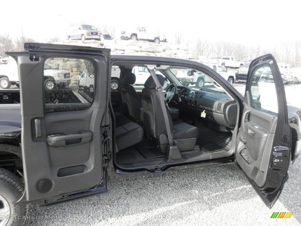 Ebony Interior 2013 GMC Sierra 1500 SLE Extended Cab 4x4 Photo #78187215
