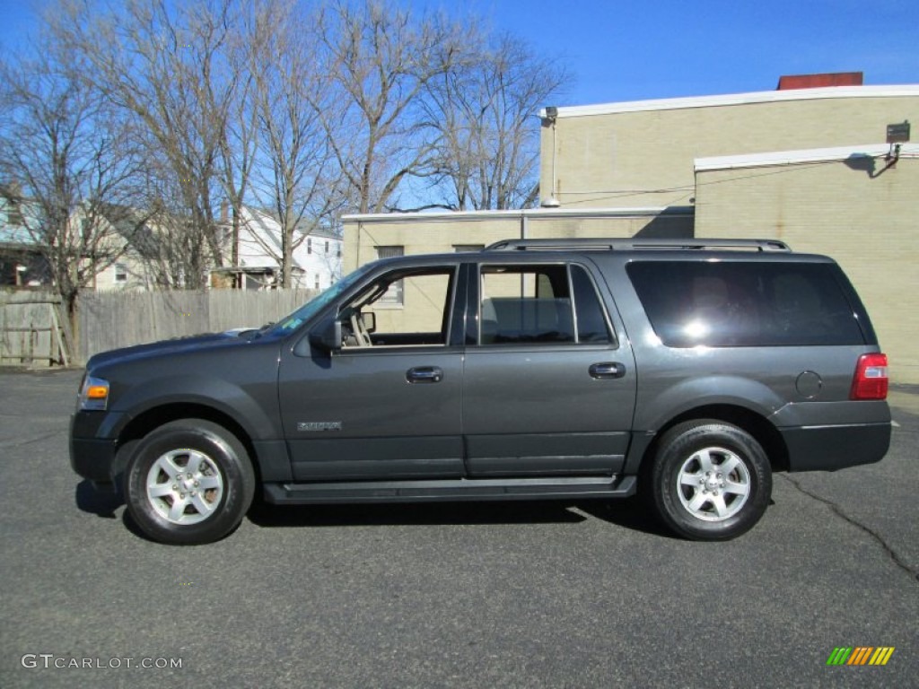 2007 Expedition EL XLT 4x4 - Carbon Metallic / Stone photo #3