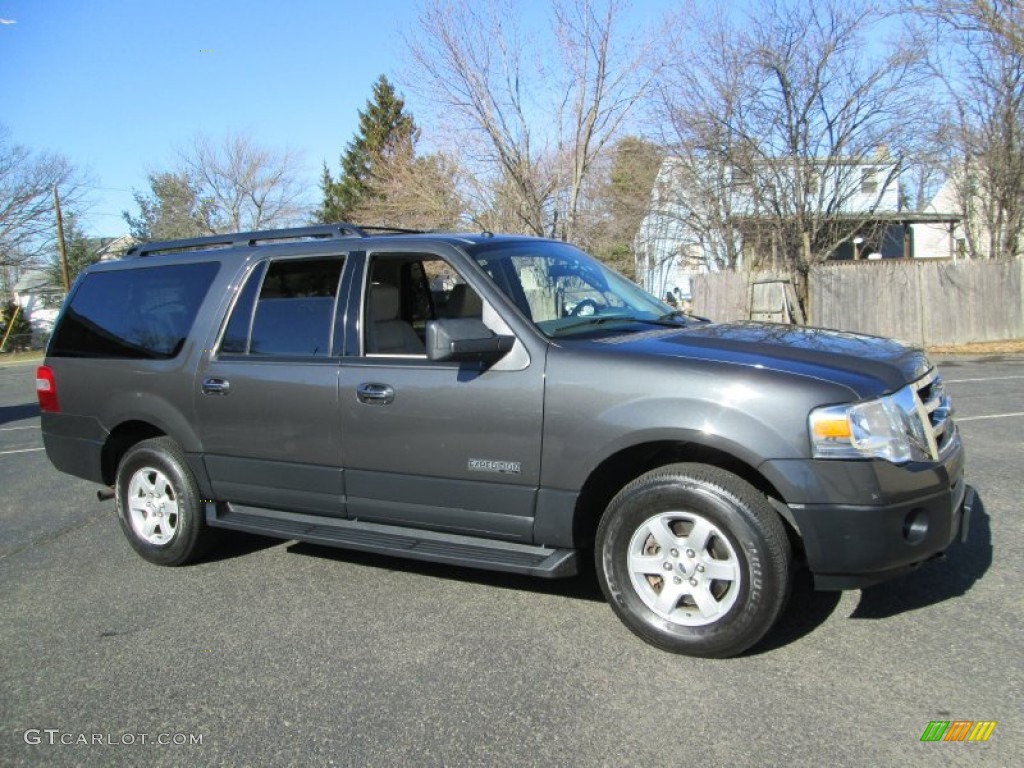 2007 Expedition EL XLT 4x4 - Carbon Metallic / Stone photo #10