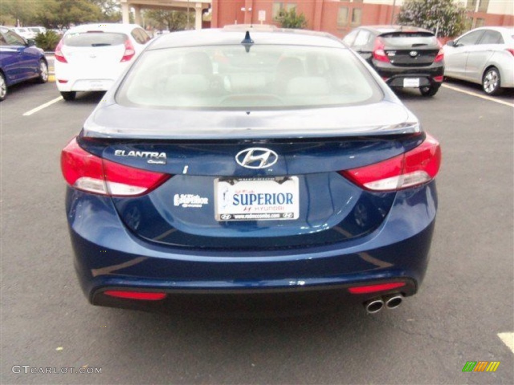 2013 Elantra Coupe SE - Atlantic Blue / Gray photo #8