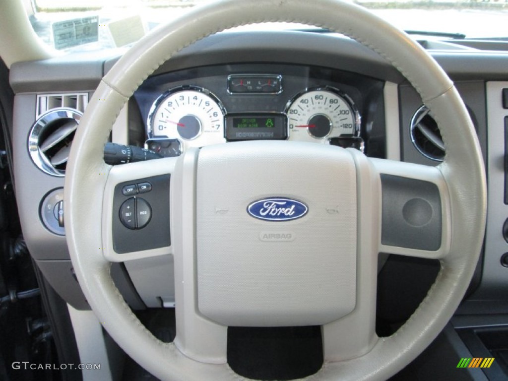 2007 Ford Expedition EL XLT 4x4 Stone Steering Wheel Photo #78187671