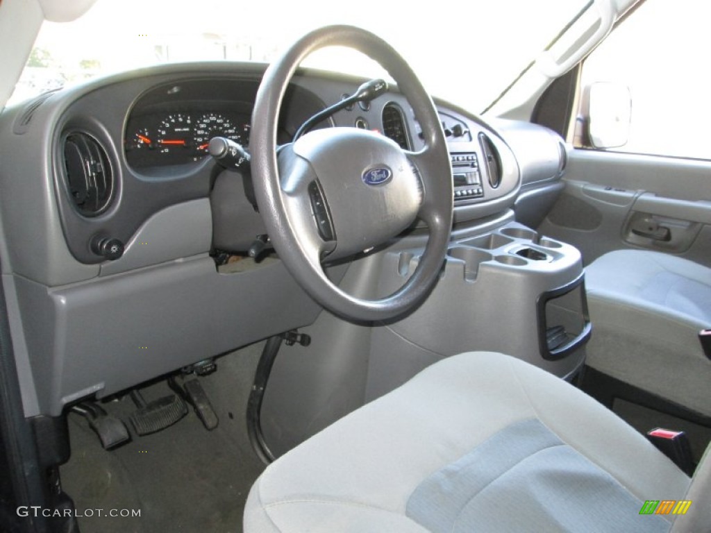 Medium Flint Interior 2008 Ford E Series Van E350 Super Duty XLT 15 Passenger Photo #78188265