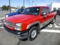 2003 Victory Red Chevrolet Silverado 1500 LS Extended Cab 4x4  photo #3