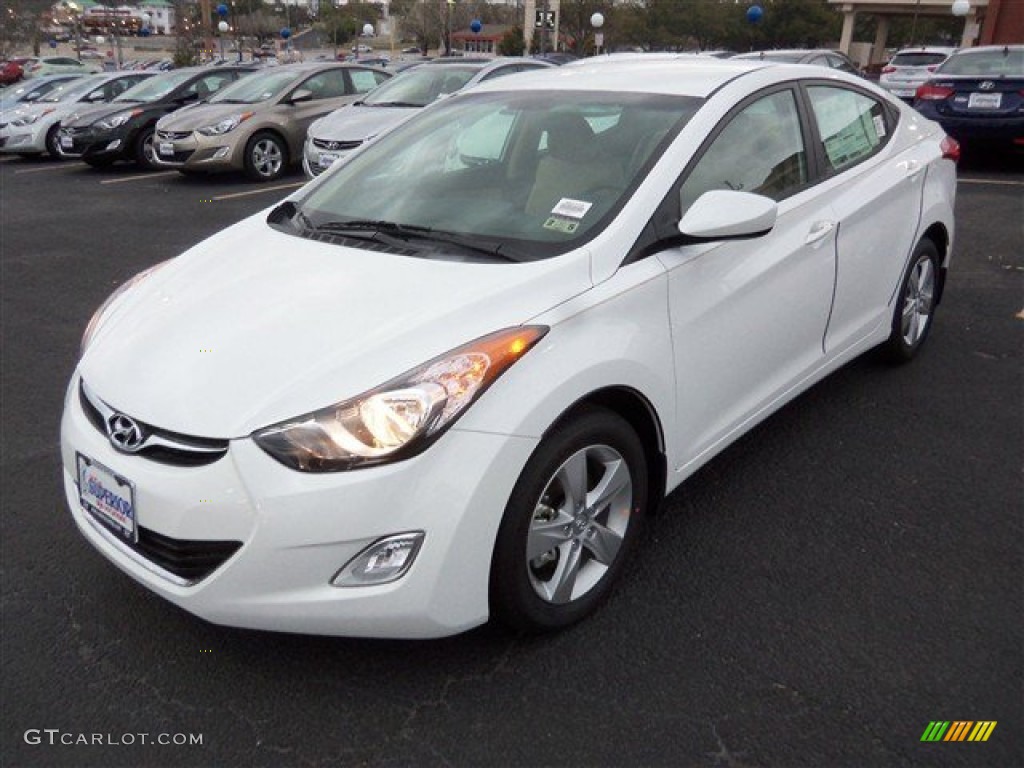 2013 Elantra GLS - Shimmering White / Beige photo #1