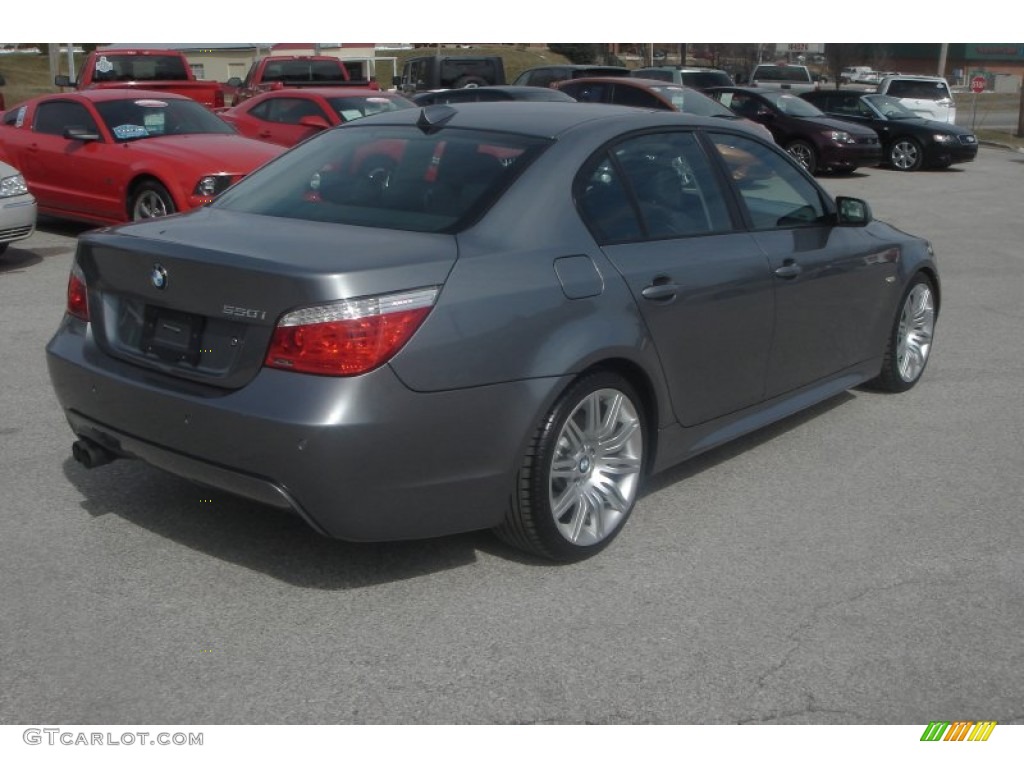 Space Grey Metallic 2008 BMW 5 Series 550i Sedan Exterior Photo #78188646