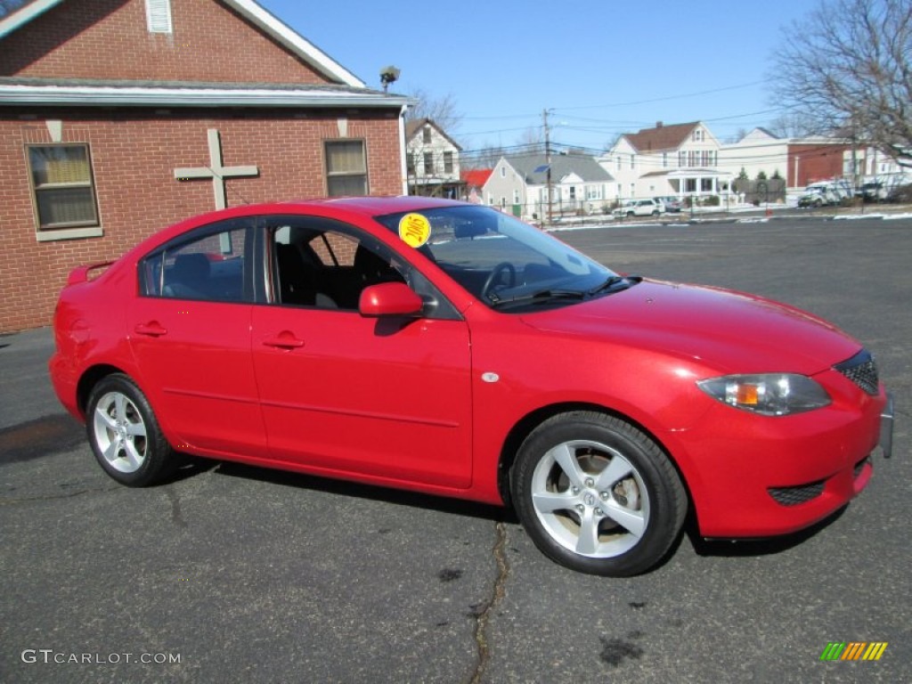 Velocity Red Mica 2005 Mazda MAZDA3 i Sedan Exterior Photo #78188784