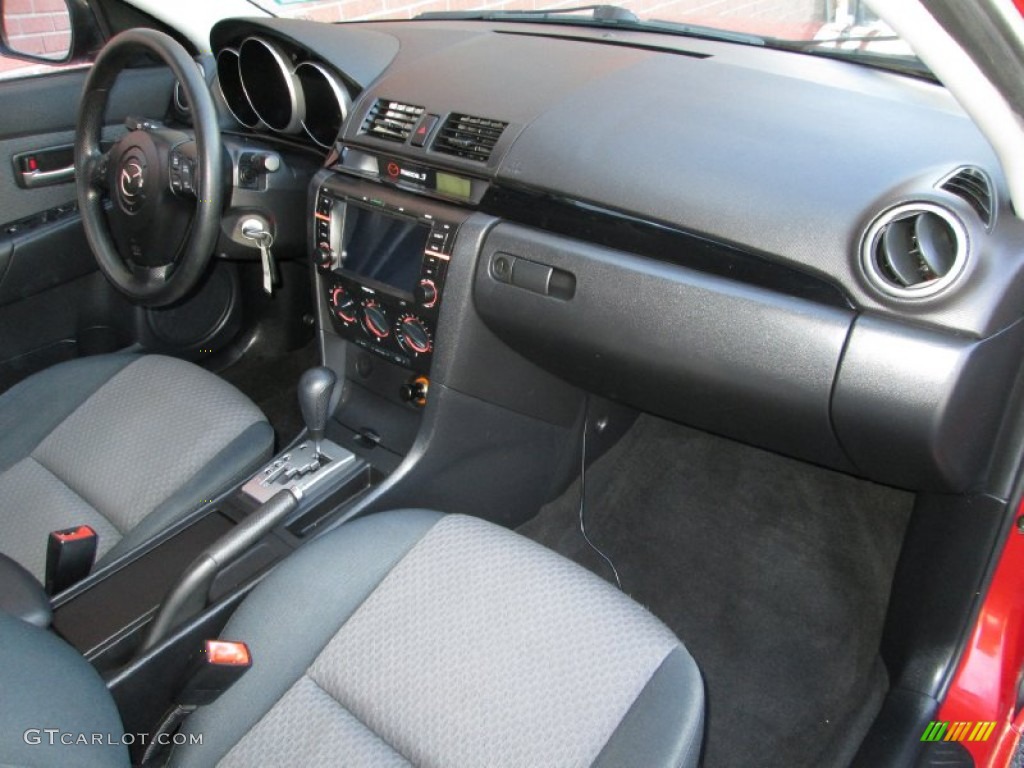 2005 Mazda MAZDA3 i Sedan Black Dashboard Photo #78188928
