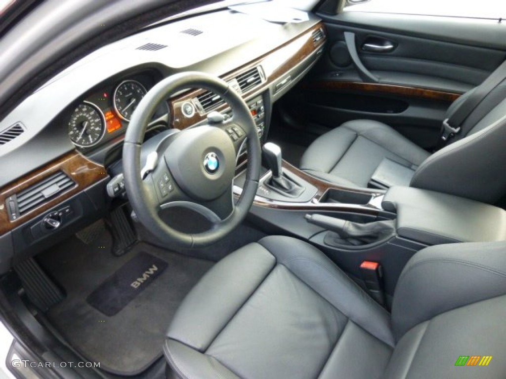 Black Interior 2009 BMW 3 Series 335xi Sedan Photo #78189090