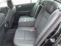 2013 Hyundai Genesis Jet Black Interior Rear Seat Photo