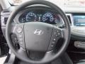 Jet Black Steering Wheel Photo for 2013 Hyundai Genesis #78189351