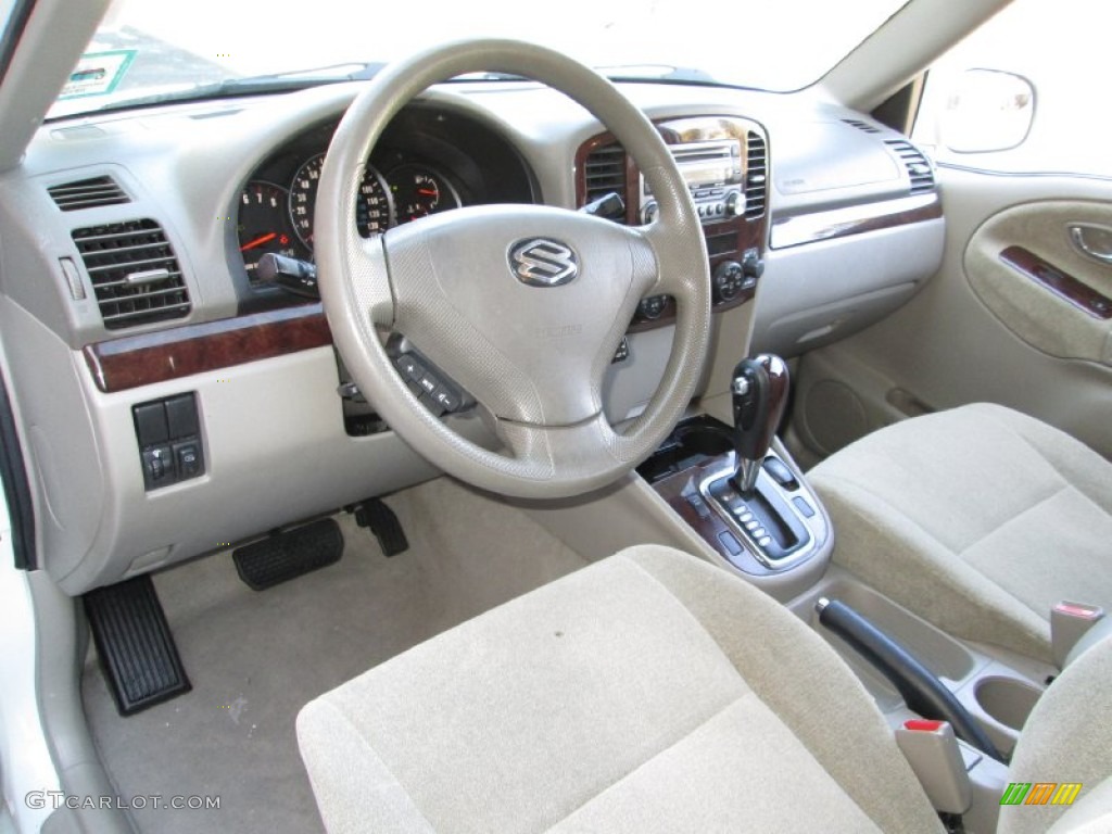 Beige Interior 2006 Suzuki XL7 7 Passenger AWD Photo #78189651