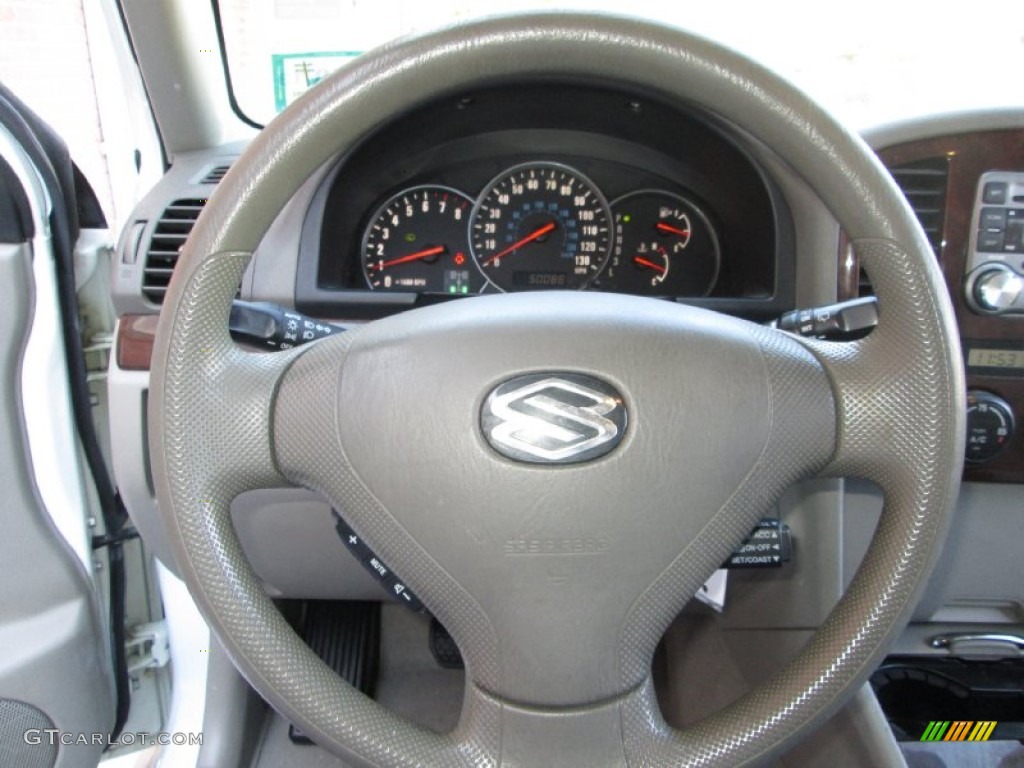 2006 Suzuki XL7 7 Passenger AWD Beige Steering Wheel Photo #78189888