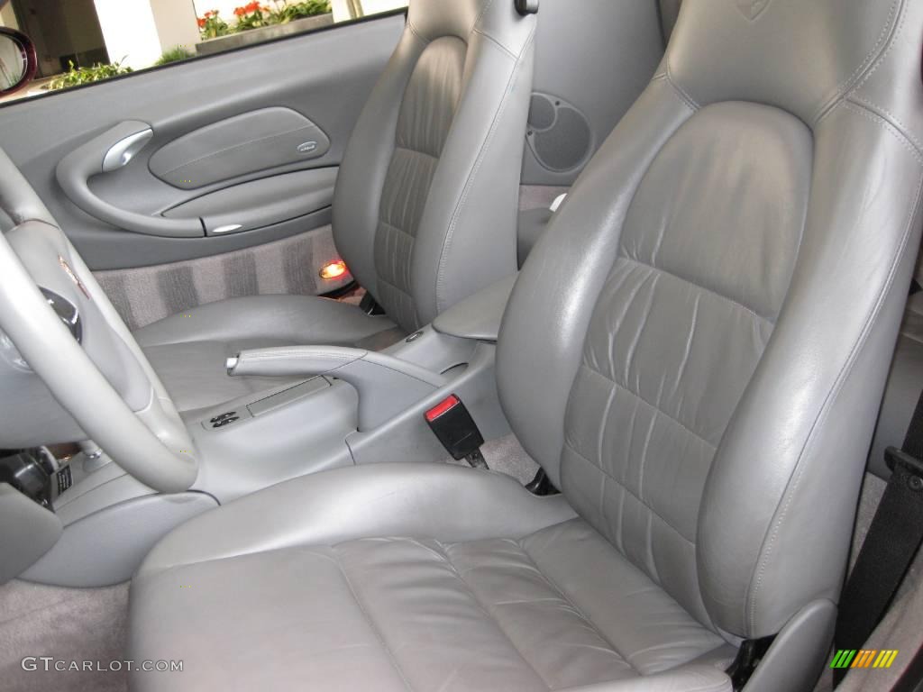 Graphite Grey Interior 2004 Porsche 911 Carrera Cabriolet Photo #7819066