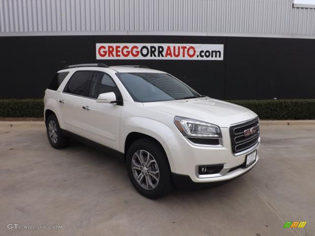 2013 Acadia SLT - White Diamond Tricoat / Dark Cashmere photo #1