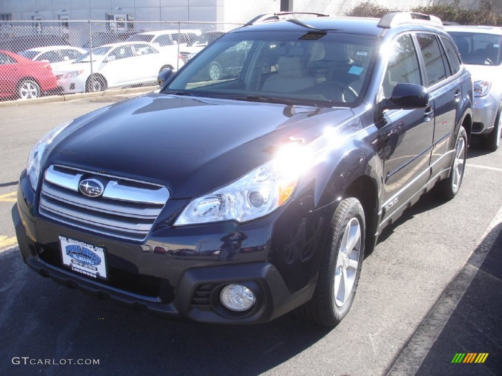 2013 Outback 2.5i Premium - Deep Indigo Pearl / Ivory photo #1