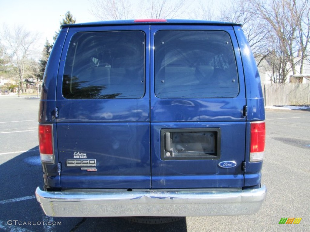 2008 E Series Van E350 Super Duty XLT 15 Passenger - Dark Blue Pearl Metallic / Medium Flint photo #6