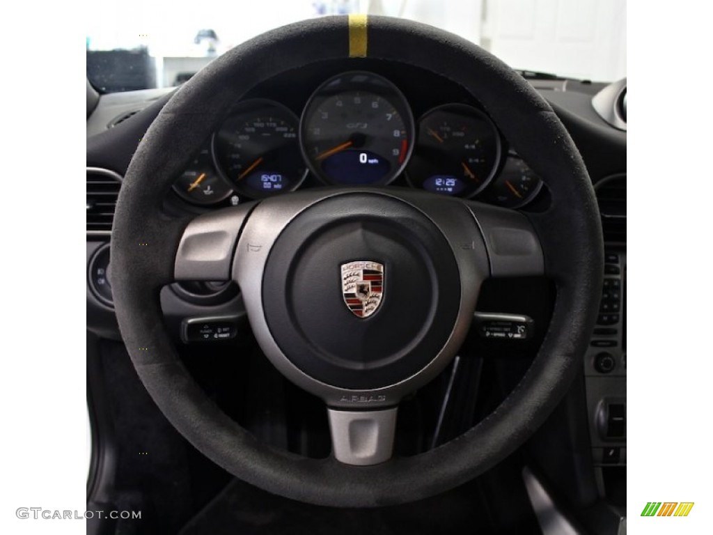 2007 Porsche 911 GT3 RS Black w/Alcantara Steering Wheel Photo #78191729