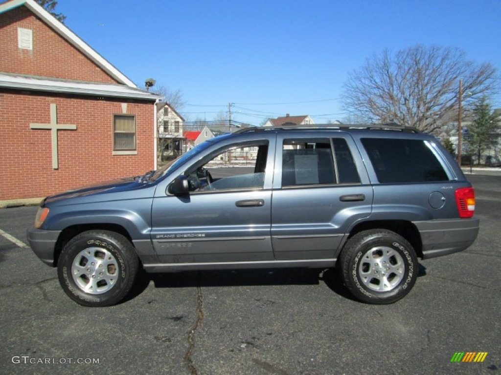 2001 Grand Cherokee Laredo 4x4 - Steel Blue Pearl / Agate photo #1