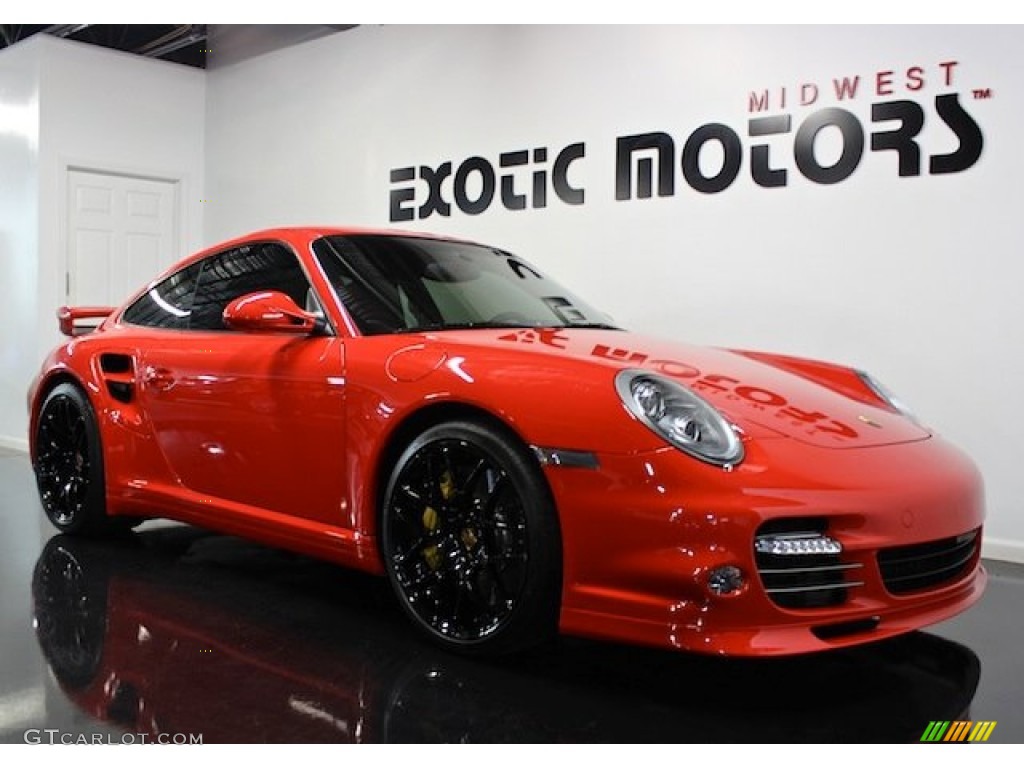 2012 911 Turbo S Coupe - Guards Red / Black photo #6