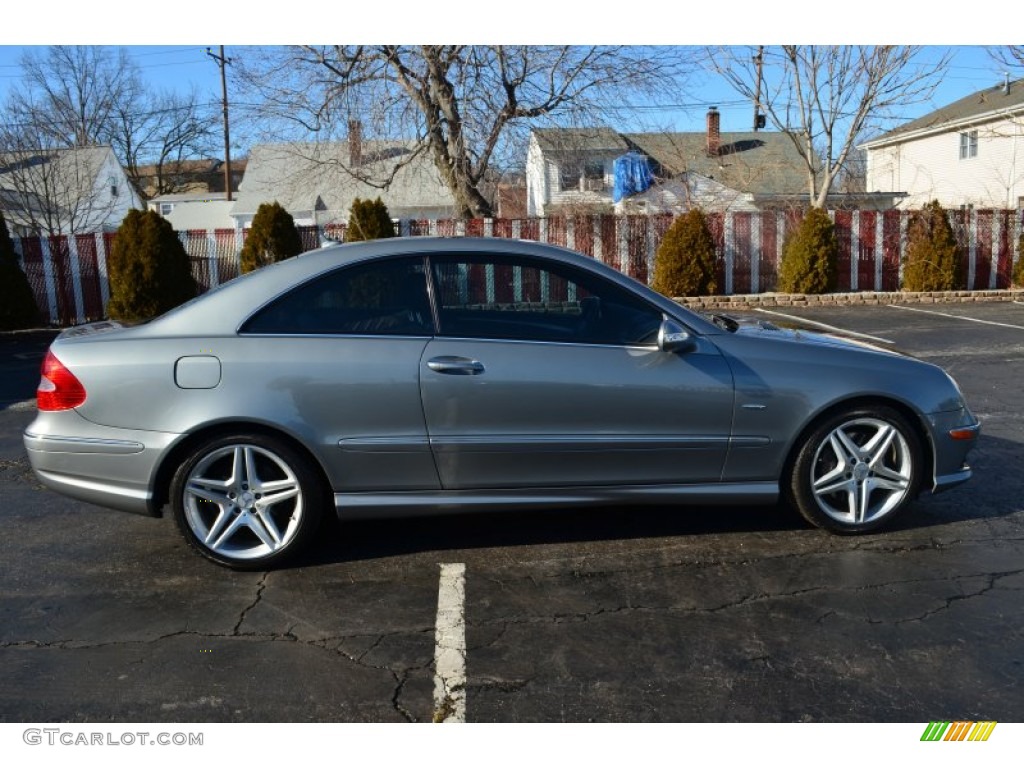 2009 CLK 350 Grand Edition Coupe - Indium Grey Metallic / Tobacco Brown photo #7