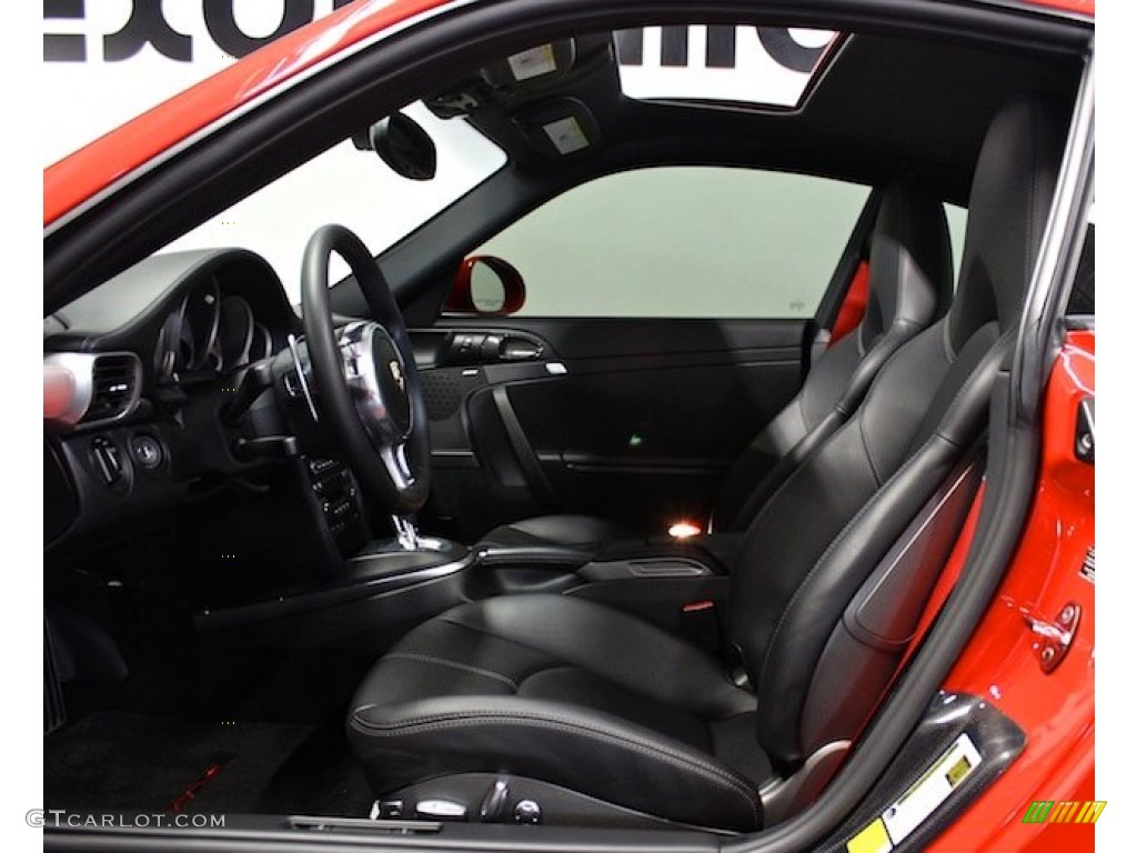Black Interior 2012 Porsche 911 Turbo S Coupe Photo #78193411