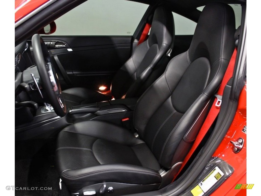 Black Interior 2012 Porsche 911 Turbo S Coupe Photo #78193455