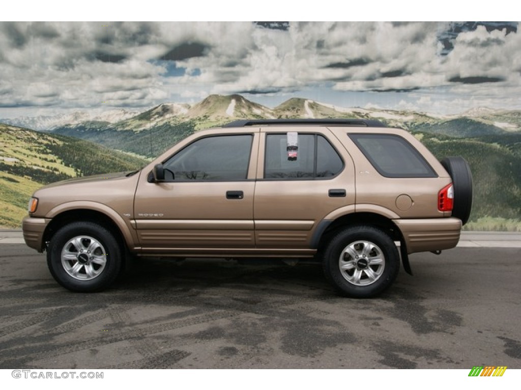 2000 Rodeo LS 4WD - Roman Bronze Metallic / Beige photo #5