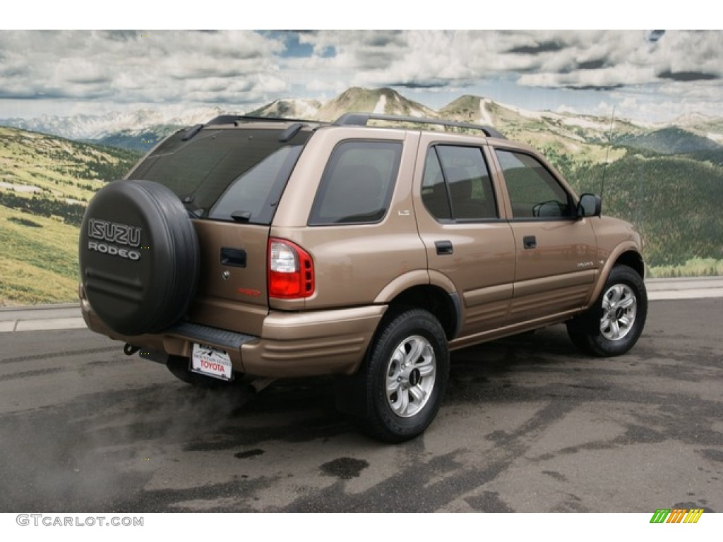 2000 Rodeo LS 4WD - Roman Bronze Metallic / Beige photo #6