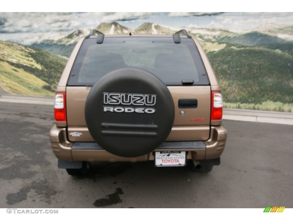 2000 Rodeo LS 4WD - Roman Bronze Metallic / Beige photo #8
