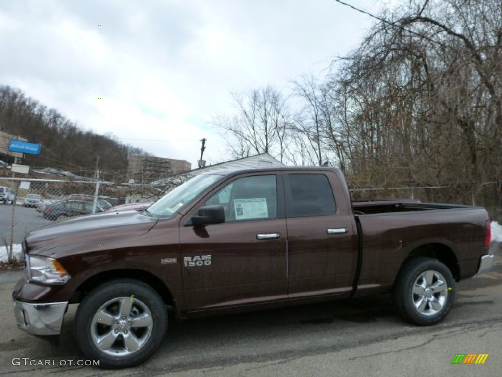2013 1500 Big Horn Quad Cab 4x4 - Western Brown Pearl / Canyon Brown/Light Frost Beige photo #1